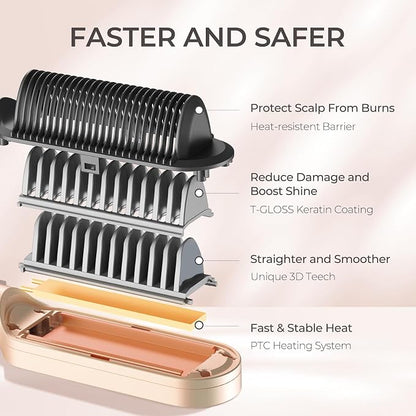 TYMO Ring Hair Straightener Brush – Hair Straightening Iron - Image 5