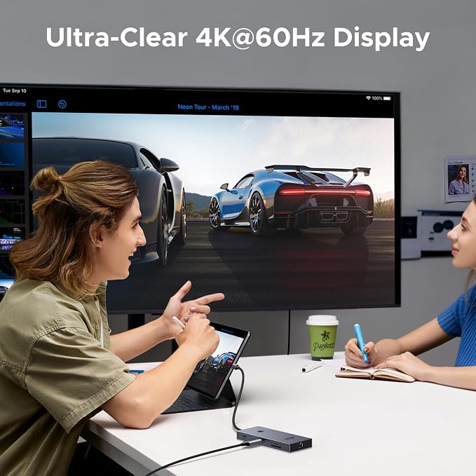 UGREEN Revodok Pro 9 in 1 USB C Hub Gigabit Ethernet Adapter 4K@60Hz HDMI - Image 3