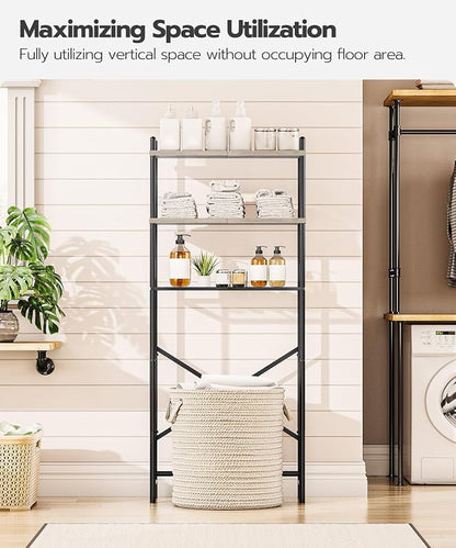 HOOBRO Over the Toilet Storage, 3-Tier Over Toilet Bathroom Organizer, - Image 5