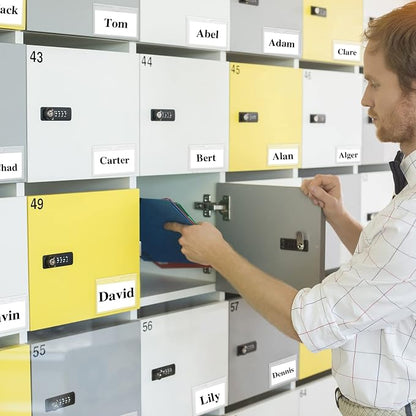 36 Pack 3" x 5" Adhesive Index Card Holders Clear PVC Label Holders | - Image 5