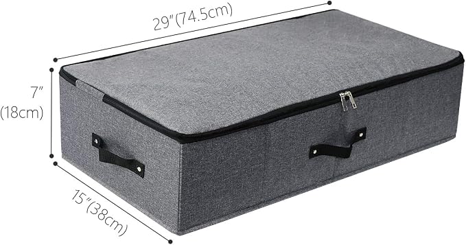 Omygarden 2PCS Foldable Under Bed Storage Box - Image 2