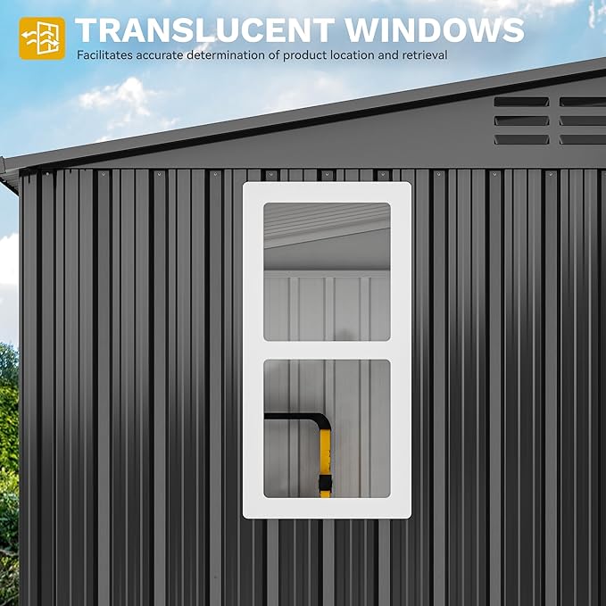 DWVO 9' x 4' Outdoor Storage Shed - Image 5