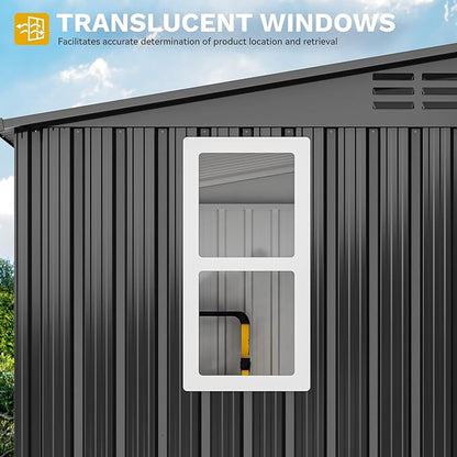 DWVO 9' x 4' Outdoor Storage Shed - Image 5