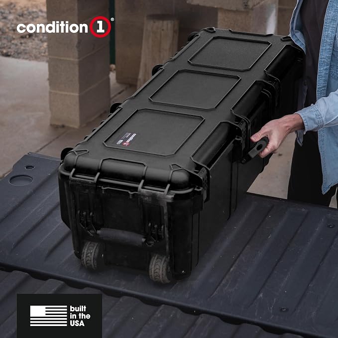 Condition 1 45" Waterproof Hard Case w/Wheels & Pluckable Foam – Lockable - Image 6