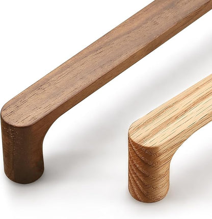 Walnut Round 5 in 10 pcs Wooden Drawer Pulls Handle pulls - Image 4