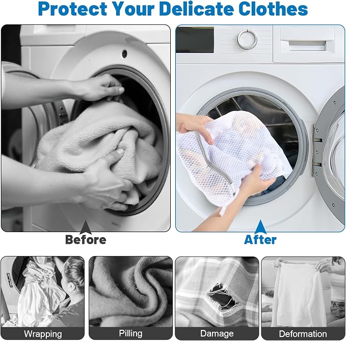 Dntorx 3 PCS Durable Honeycomb Mesh Laundry Bags - Image 7
