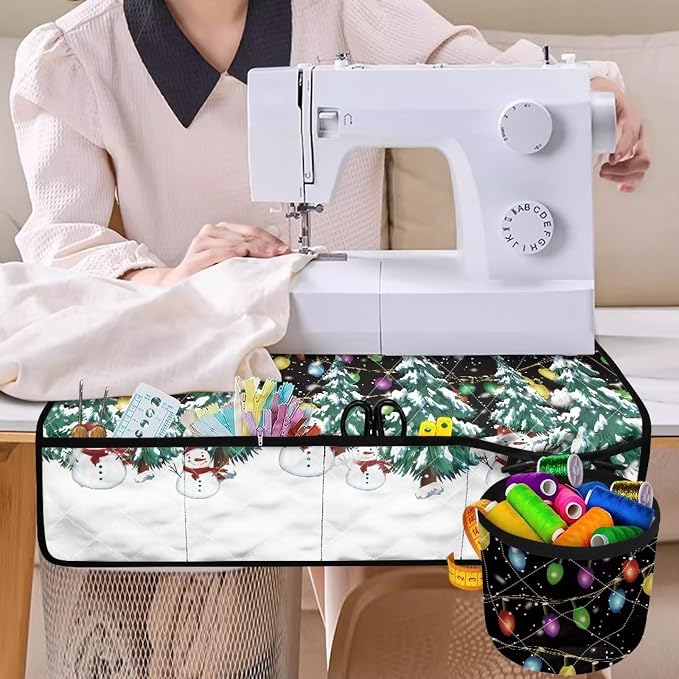 Gomyblomy Christmas Tree Sewing Machine Table Mat, Christmas Themed Polyester - Image 5