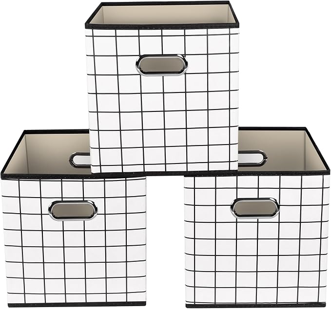 Yunkeeeper storage bins Cubes, Fabric Cube Organizer by Yunkeeper