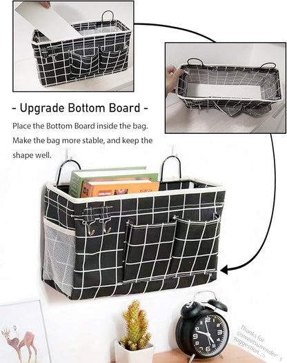 Kanrichu 2pcs Hanging Baskets for Organizing, Fabric Wall storage Basket - Image 3