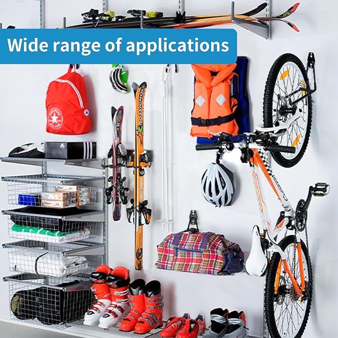 GeeWatom 2 Pack Garage Storage Utility Hooks，Garage Garden Tool Organizer，Steel - Image 7