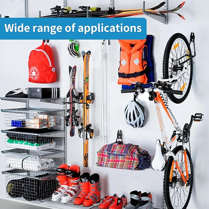GeeWatom Garage Storage Utility Hooks，Garage Garden Tool Organizer，Steel Wall - Image 7
