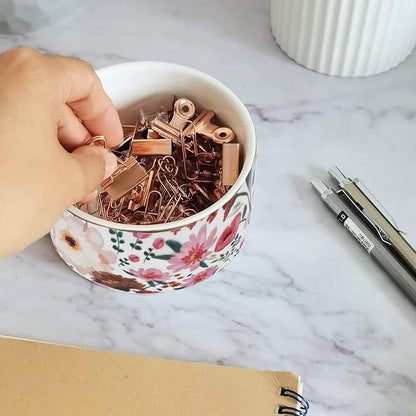 Ceramic Paper Clip Holders Paperclips Holder Dispenser Cute Clips Organizer - Image 5