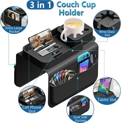 Silicone Couch Cup Holder Tray - Image 5