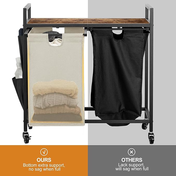WOWLIVE Double Laundry Hamper - Image 7