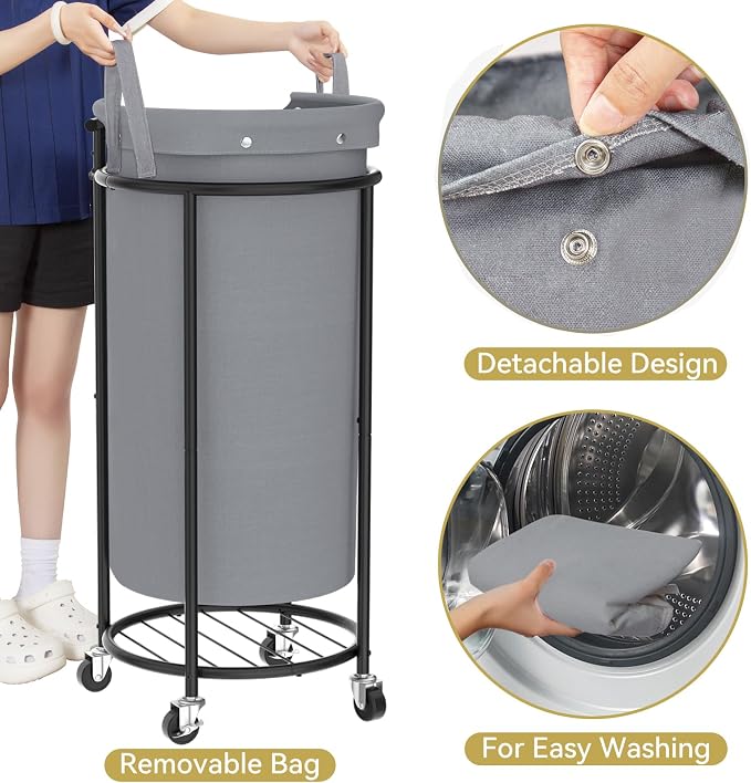 Chrislley 110L Laundry Hamper - Image 4