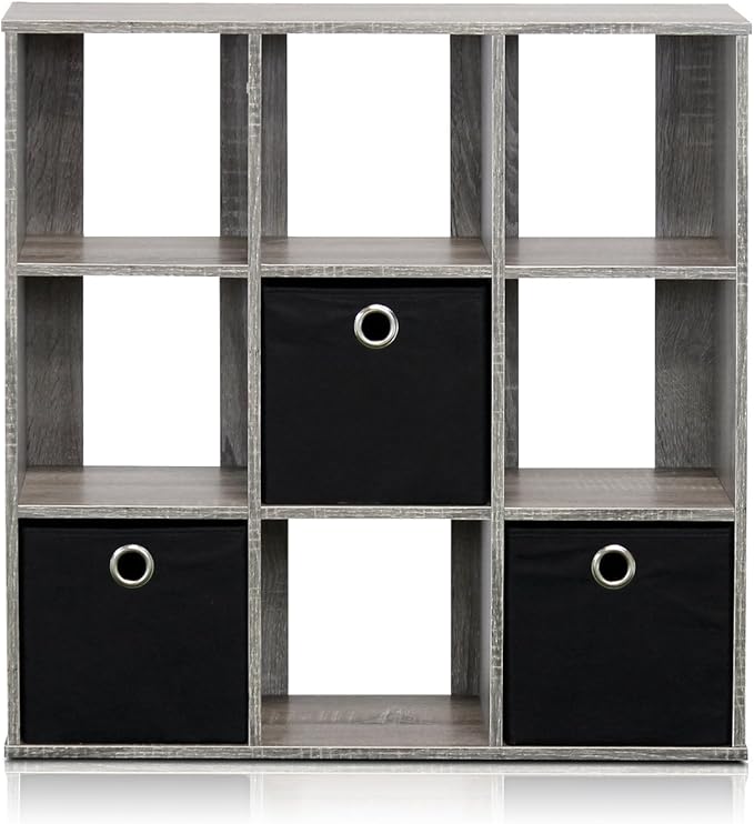 Furinno Simplistic 9-Cube Organizer by Furinno-FitsYourSpaceFitsYourBudget
