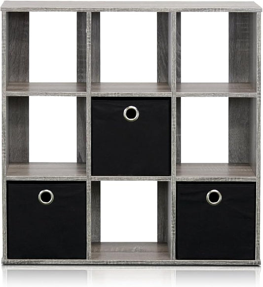 Furinno Simplistic 9-Cube Organizer by Furinno-FitsYourSpaceFitsYourBudget