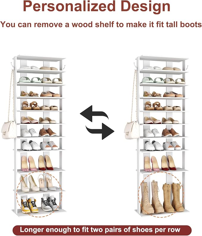 HOMEFORT 10-Tier Corner Shoe Tower - Image 6