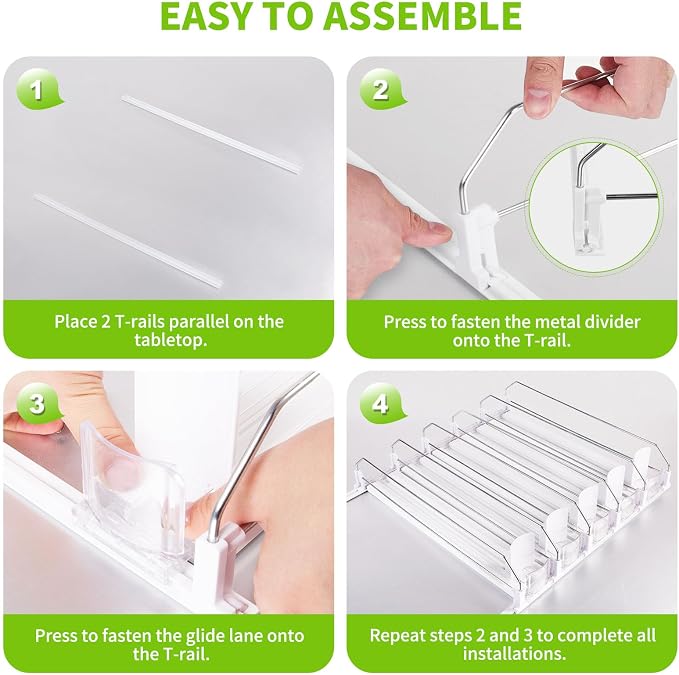 Drink Organizer for Fridge, Soda Can Dispenser for Refrigerator, Automatic - Image 6