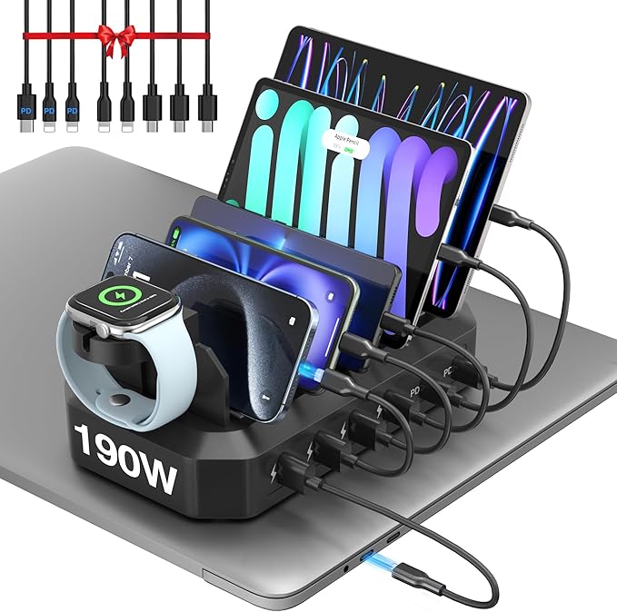190W Fast Charging Station for Multiple Devices【Efficient & Safe Charging】 6 by HSicily