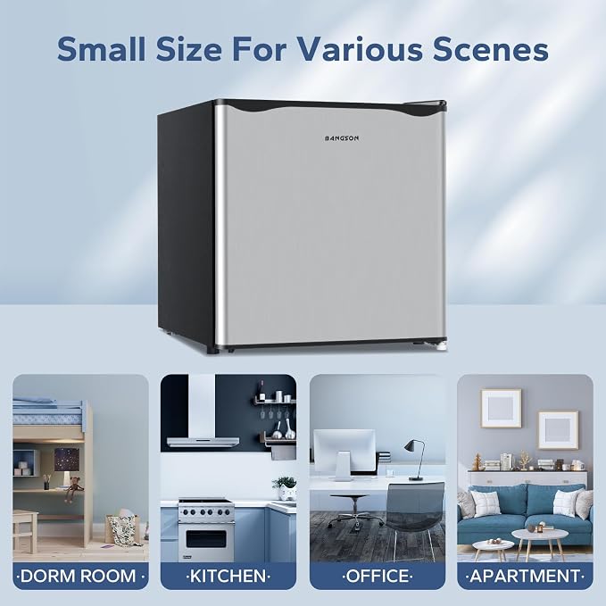 BANGSON Small Refrigerator, 1.6 Cu.Ft Mini Fridge - Image 6