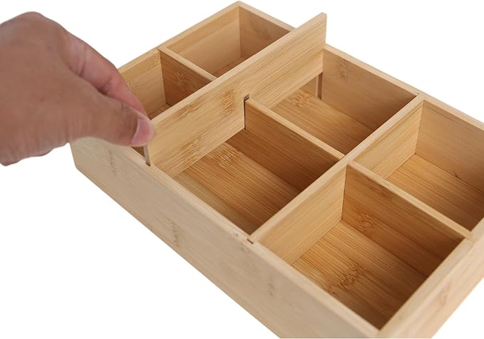 2 Pack Bamboo Desk Organizer - Image 7