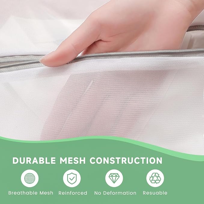 Laundry Bags Mesh Wash Bags, Durable Delicate Laundry Bag - Image 3