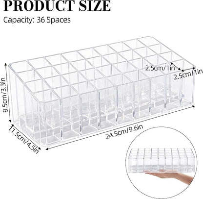 Rollerball Perfume Organizer, 36 Spaces Acrylic Fragrance Organizer, Lipstick - Image 2