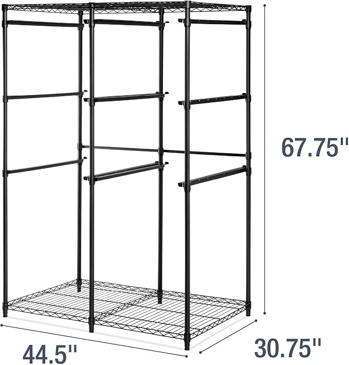 CleverMade Double Tote Tower 10-Bin Organizer Rack - Image 3