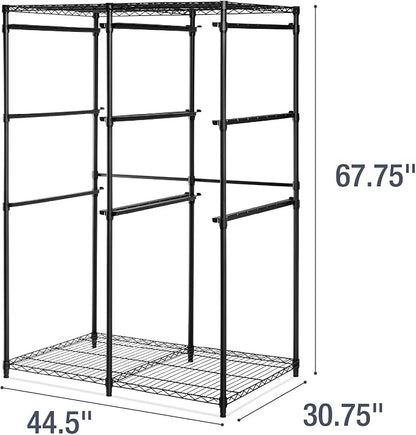 CleverMade Double Tote Tower 10-Bin Organizer Rack - Image 3