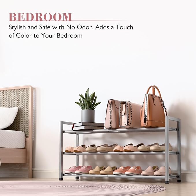 Bumusty 3-Tier Expandable Shoe Rack - Image 6