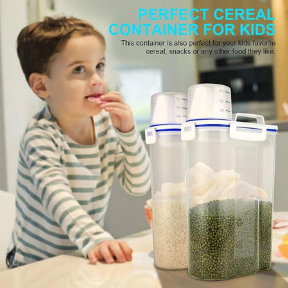 Uppetly Rice Airtight Dry Food Storage Containers, BPA Free Plastic Sealed - Image 5
