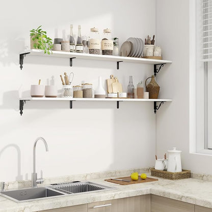 Fun Memories 55 Inch Floating Shelves, Long Floating Shelves Wall-Mounted - Image 5