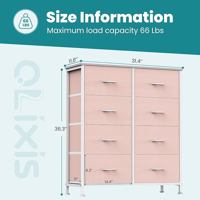 OLIXIS 8 Drawer Storage Dresser - Image 4