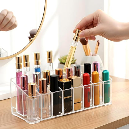4 Pcs Perfume Organizer, 24 Slots Clear Acrylic Lipstick Organizer, Perfume - Image 6