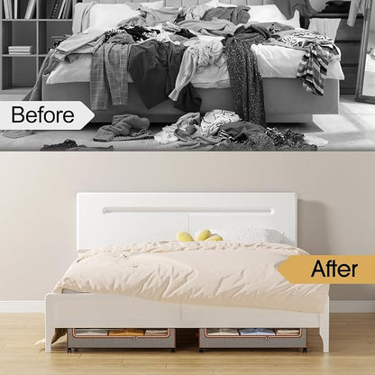 Yecaye Under Bed Storage with Wheels, 2 Pack Under the Bed Storage Containers - Image 8