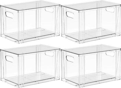 Yieach 4 Pack Large Stackable Storage Drawers, Office Closet Organizers and - Image 9