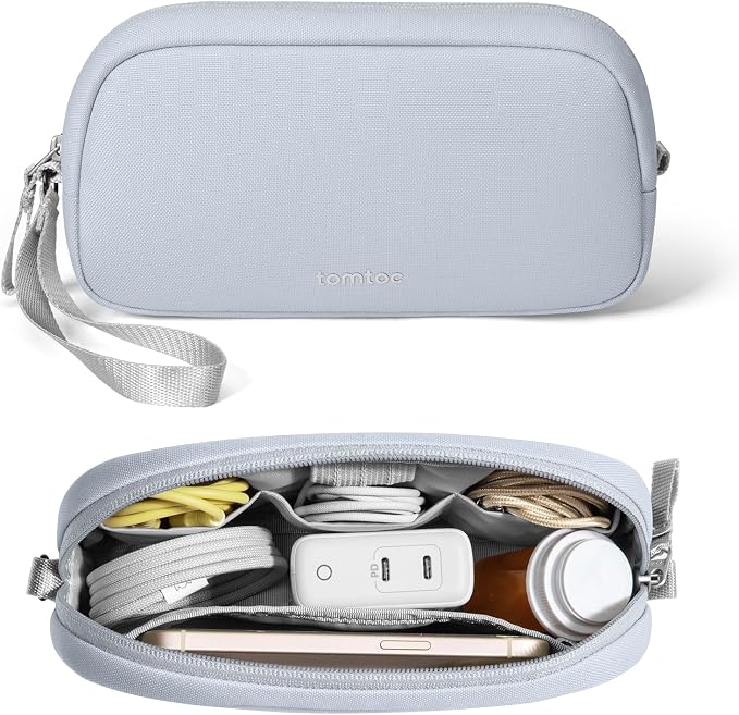 tomtoc Electronics Organizer Travel Case Performance, Water Resistant Bag Cable by tomtoc