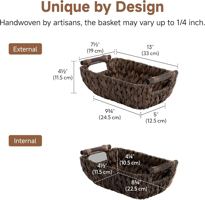 Storageworks Small Wicker Basket, Organizer Baskets - Image 2