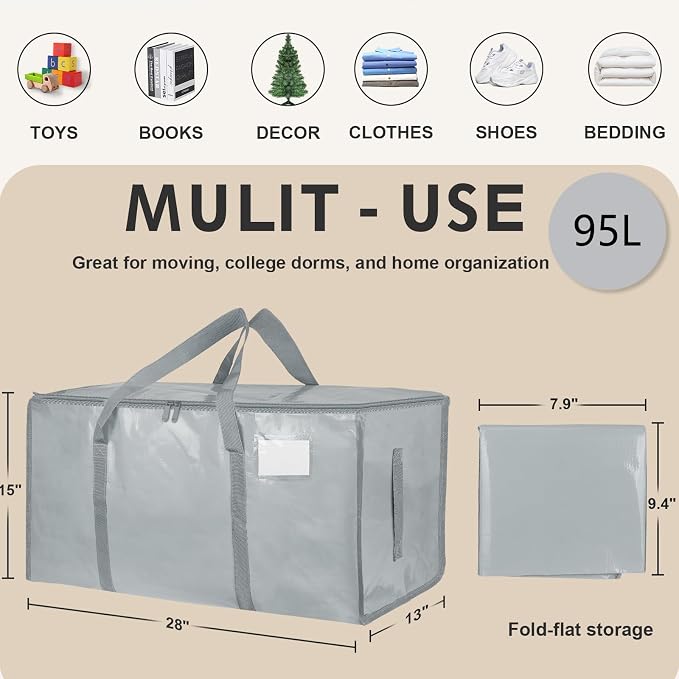 6 Pack-Extra Large Heavy Duty Moving Bags - Image 2