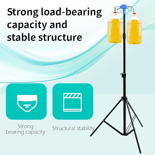 Lefeke IV Pole Portable for Traveling, Adjustable IV Stand - Image 5