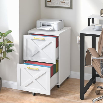 Halitaa Farmhouse 2 Drawer Small File Cabinet - Image 8