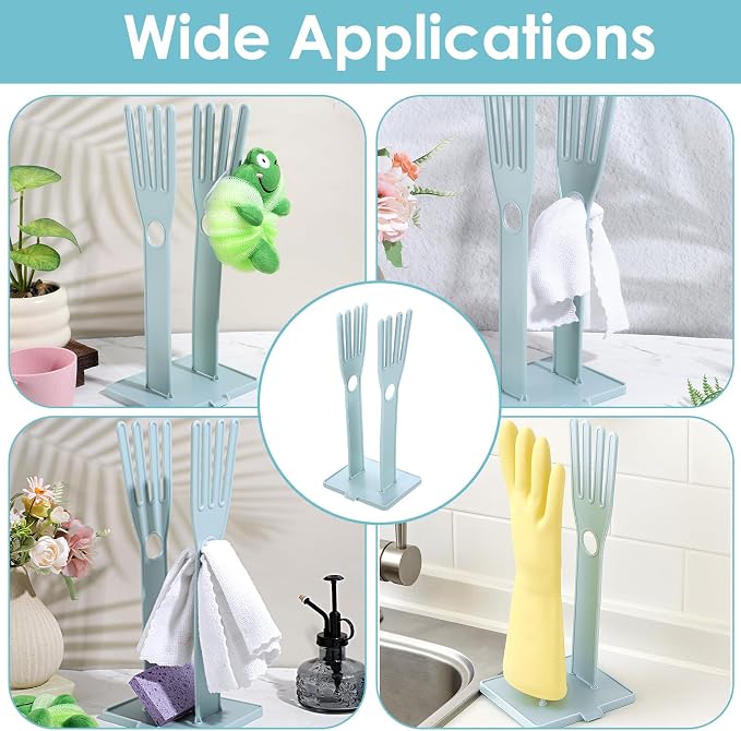 Kitchen Gloves Holder Mitten Dryer Reusable Rubber Glove Clothes Drying Rack - Image 3
