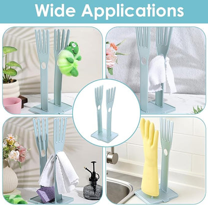 Kitchen Gloves Holder Mitten Dryer Reusable Rubber Glove Clothes Drying Rack - Image 3