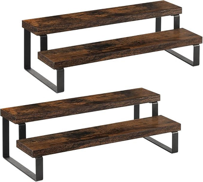 YINMIT Wooden Display Riser Stand, Tiered Perfume and Cologne Organizer Stand by YINMIT