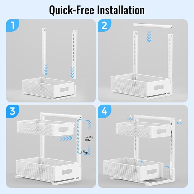 TISTAYA Under Sink Organizer, Bathroom Organizers and Storage, Cabinet - Image 6