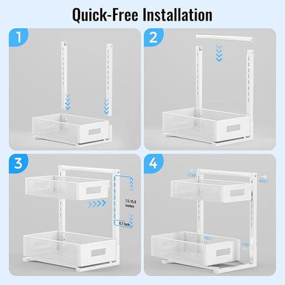 TISTAYA Under Sink Organizer, Bathroom Organizers and Storage, Cabinet - Image 6