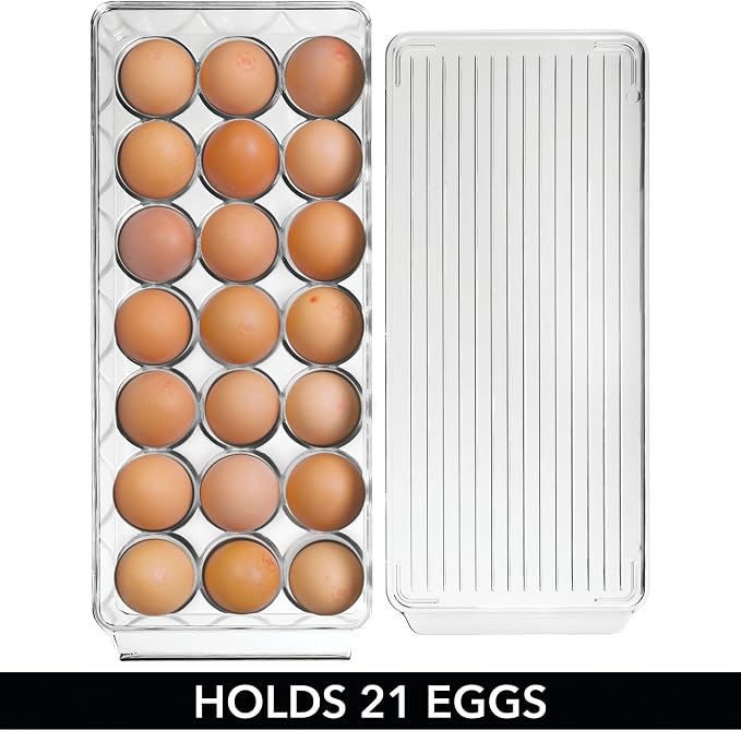 iDesign Clear Plastic Egg Holder - Image 4