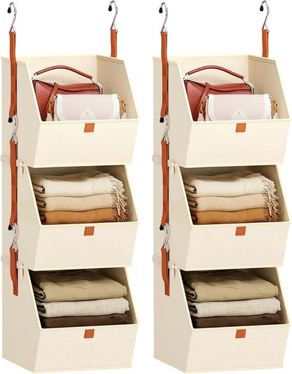 Homsorout Collapsible Hanging Closet Organizer by Homsorout