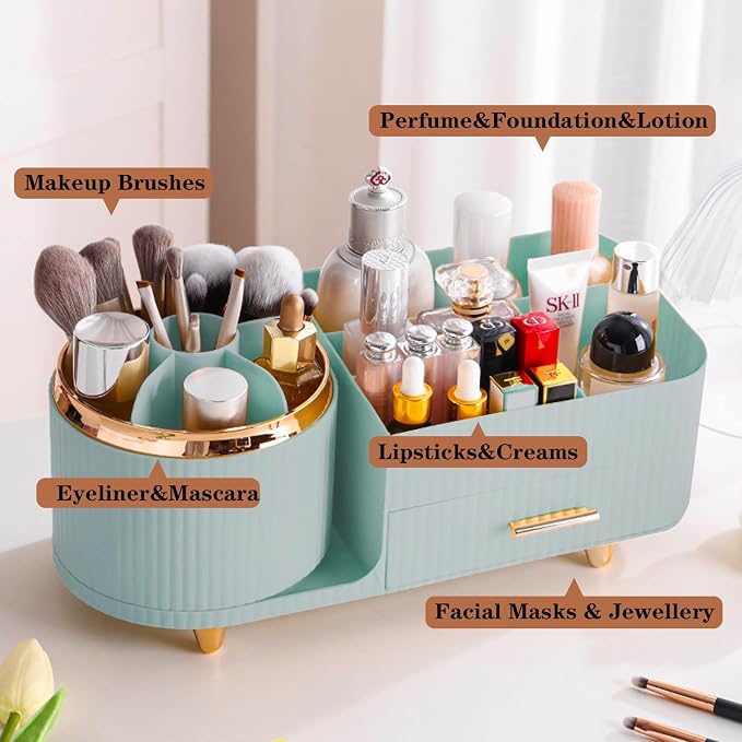 Rotating Makeup Organizer for Vanity - Image 7